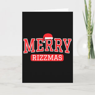 Carte Joyeux Rizzmas Enfants Ados École Funny Noël Sa