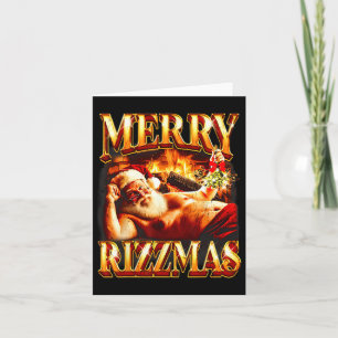 Carte Joyeux Rizzmas Enfants Ados École Funny Noël Sa