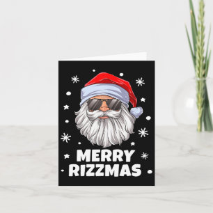 Carte Joyeux Rizzmas Enfants Ados École Funny Noël Sa
