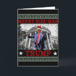 Carte Joyeux Rizzmas Trump Drôle Humoristique Danse de T<br><div class="desc">Joyeux Rizzmas Trump Drôle Humoristique Danse de Trump Noël</div>