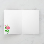Carte Joyeux Rose d'anniversaire (Intérieur)
