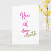 Carte Joyeux Rose du mois d'anniversaire tout le mois (Fleur jaune)