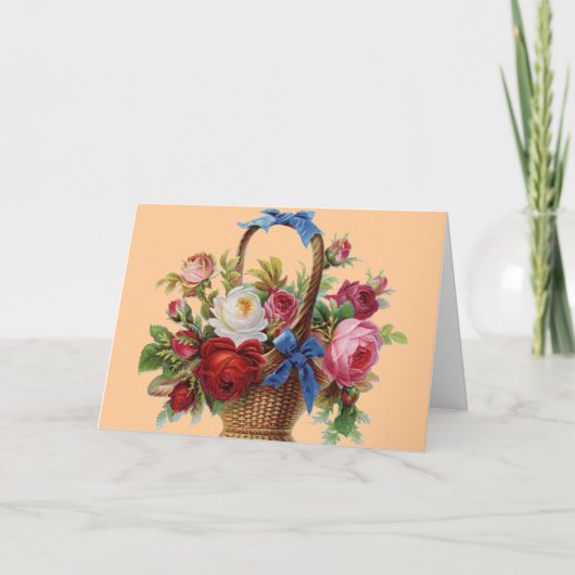 Carte Joyeux Roses d'anniversaire (Devant)