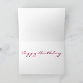 Carte Joyeux Roses d'anniversaire (Intérieur)
