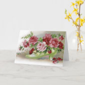 Carte Joyeux Roses d'anniversaire (Fleur jaune)