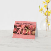 Carte Joyeux roses du 70e anniversaire (Fleur jaune)