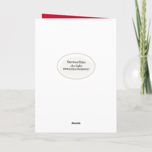 Carte Joyeux Rtriever d'or (Dos)