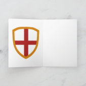 Carte Joyeux Saint George's Day Saint George et le Drago (Intérieur)