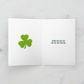 Carte Joyeux Saint Paddy's Day brillant et moderne (Intérieur)