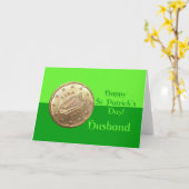 Carte Joyeux Saint Patrick du Mari (Fleur jaune)