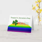 Carte Joyeux Saint Patrick's Day (Fleur jaune)