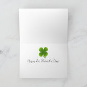 Carte Joyeux salut de la Saint Patrick (Intérieur)