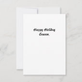 Carte Joyeux salut de vacances. Tuxedo cat. (Dos)