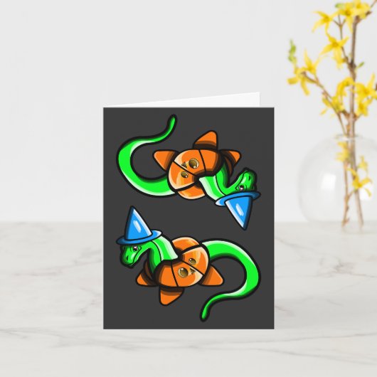 Carte Joyeux Samhain !! (Fleur jaune)