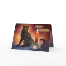Joyeux Samhain Kitten et Candle.