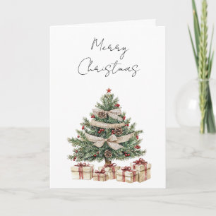 Carte Joyeux sapin de Noël