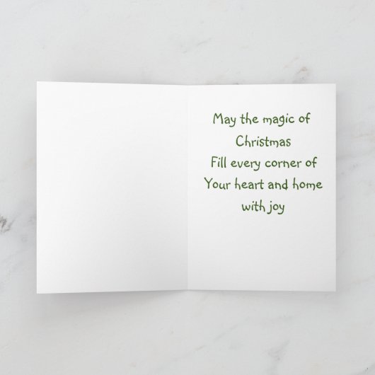 Carte Joyeux sapin de Noël (Intérieur)