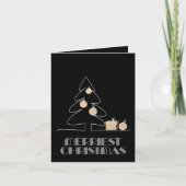 Carte Joyeux sapin de Noël Black Folk Photo Holiday (Devant)