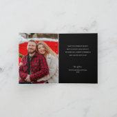 Carte Joyeux sapin de Noël Black Folk Photo Holiday (Intérieur)