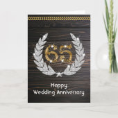 Carte Joyeux Sapphire 65e anniversaire de Mariage (Devant)