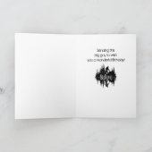 Carte Joyeux Sasquatch d'anniversaire, Big Foot Lake réf (Intérieur)