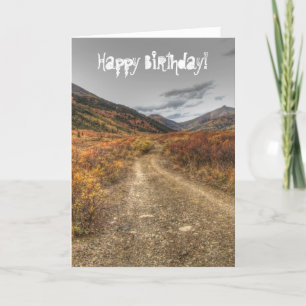 Carte Joyeux sentier ; Joyeux anniversaire