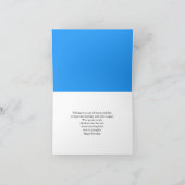 Carte Joyeux Septembre Anniversaire Personnalisé Blue As (Intérieur)