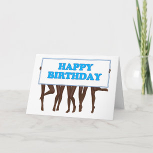 Carte Joyeux signe d'anniversaire tenu par une ligne de