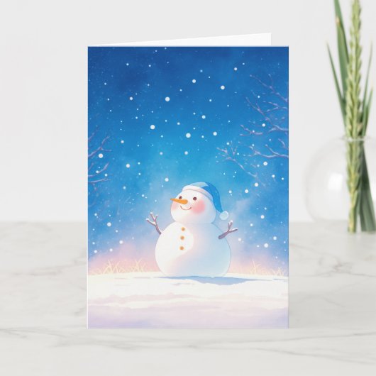 Carte Joyeux Snowman (Devant)