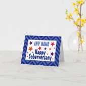 Carte Joyeux Soberversaire Personnalisé anniversaire sob (Fleur jaune)