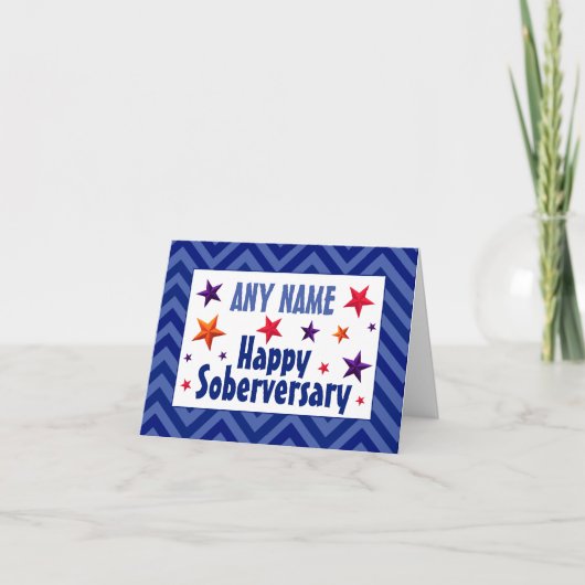 Carte Joyeux Soberversaire Personnalisé anniversaire sob (Devant)