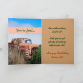 Carte Joyeux soixante-deuxième anniversaire DRÔLE - (Intérieur)