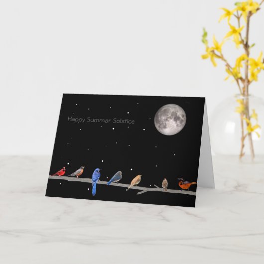 Carte Joyeux solstice d'été (Fleur jaune)