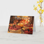 Carte Joyeux souhait d'anniversaire (Fleur jaune)