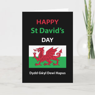 Carte Joyeux St David's Day Dydd Gala Gallois Dewi Hapus