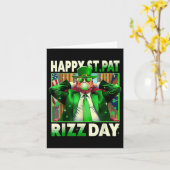 Carte Joyeux St Pat Rizz Day Trump Funny St Patricks (Fleur jaune)