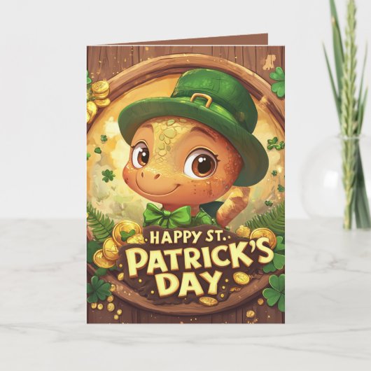 Carte Joyeux St. Patrick et trois lutins (Devant)