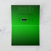Carte Joyeux St Patrick's Day Leprechaun HGC01 (Intérieur)