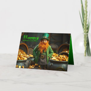 Carte Joyeux St Patrick's Day Leprechaun HGC06