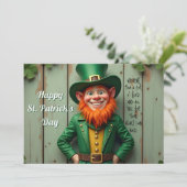Carte Joyeux St. Patrick's Day Lutins (Debout devant)