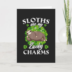 Carte Joyeux St. Patrick's Day Paresseux