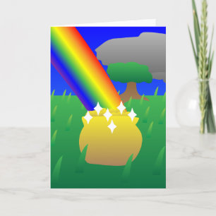 Carte Joyeux St. Patrick's Day Rainbow