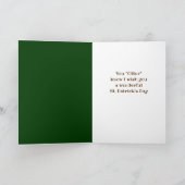Carte Joyeux St. Patrick's Day Shamrock Otter Amusement  (Intérieur)