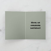 Carte Joyeux surfeur d'anniversaire (Intérieur)