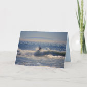 Carte Joyeux surfeur d'anniversaire avec Rainbow (Dos)