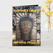 Carte "Joyeux Survivant d'anniversaire !" (Fleur jaune)