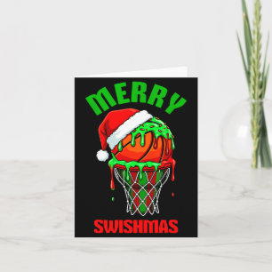 Carte Joyeux Swishmas Basket Noël Moche Xmas Hommes