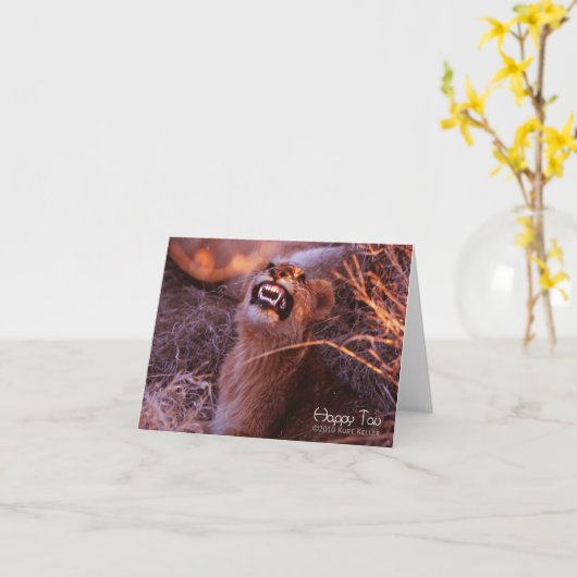 Carte Joyeux Tau (Fleur jaune)