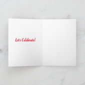 Carte Joyeux Taureau d'anniversaire avec noix de coco (Intérieur)