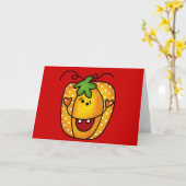 Carte Joyeux tee-shirts et cadeaux Jack-o'-lantern (Fleur jaune)